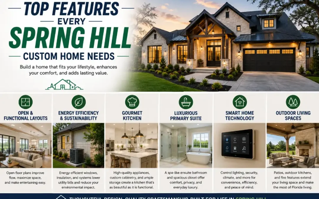 Top Features Every Spring Hill Custom Home Needs